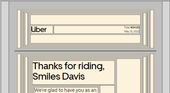 Uber email receipt vs. Outlook — an exclusive take from an email developer